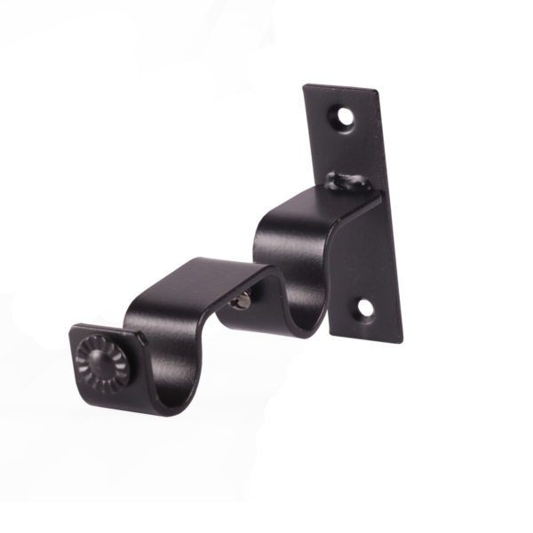 Soporte muro doble 19 y 19mm negro