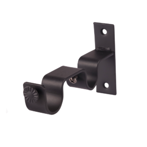 Soporte muro doble 19 y 25mm negro