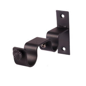 Soporte muro doble 25 y 25mm negro
