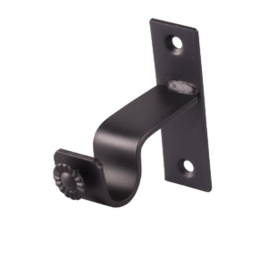 Soporte muro simple 19mm negro