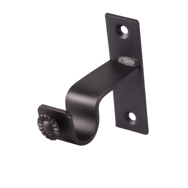 Soporte muro simple 19mm negro