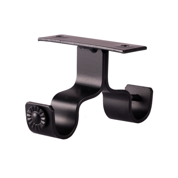 Soporte techo doble 19 y 19mm negro