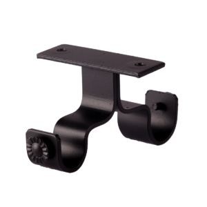 Soporte techo doble 19 y 25mm negro