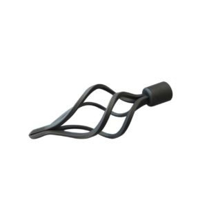 Terminal piña 19mm negro